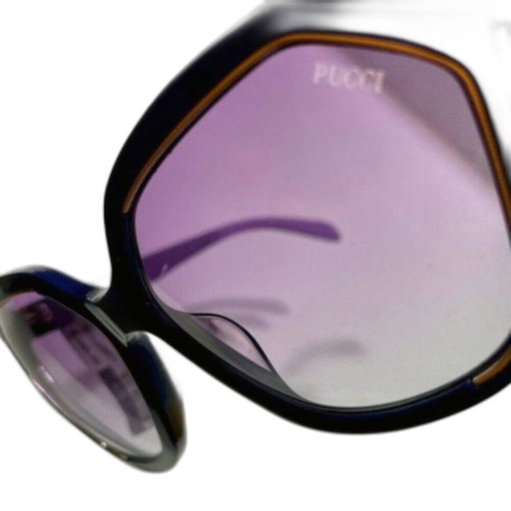Emilio Pucci 59mm Geometric Sunglasses Purple - Picture 6 of 11